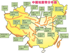 中国主要地震带