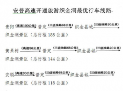 安普高速开通旅游织金洞最优行车线路